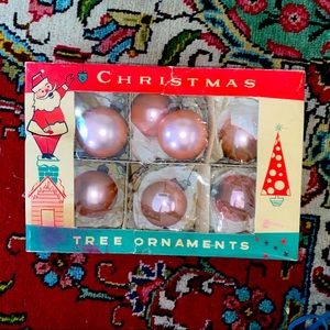 Mercury Glass 8 VINTAGE Christmas Ornaments